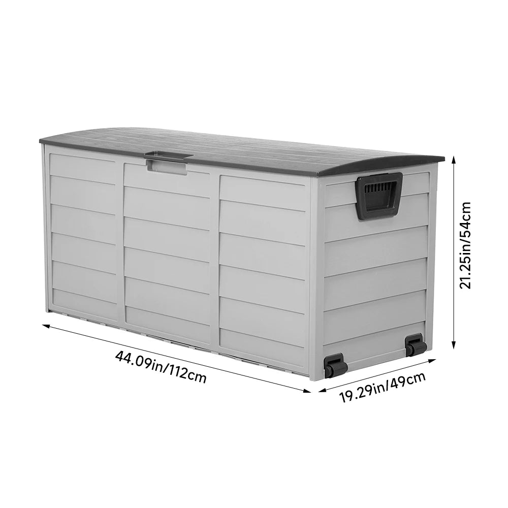 Outdoor Garden Plastic Storage Trunk – Weather-Resistant Storage Box.