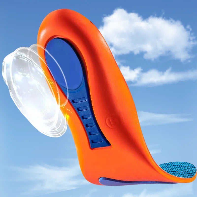 1 Pair Orthopaedic Sports Insoles – Shock-Absorbing, Breathable & Cushioned.