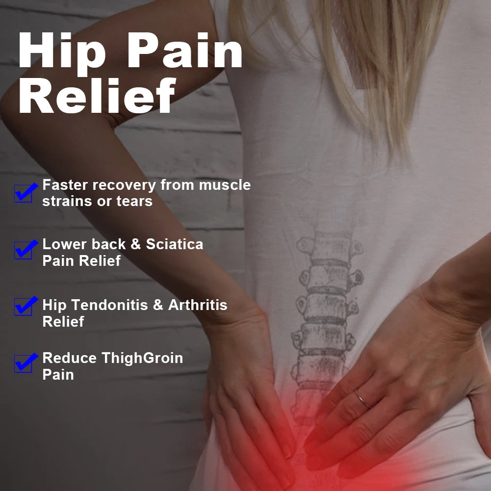 Hip & Groin Support Brace – Adjustable Compression Wrap for Men & Women.