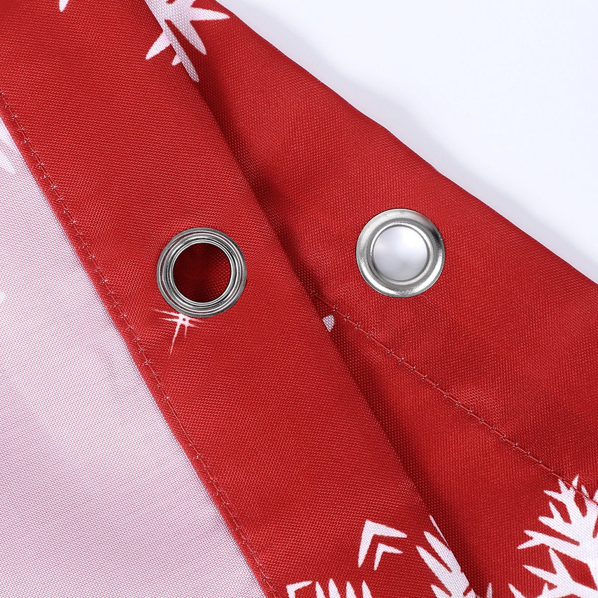 72 × 72 Inch Christmas Shower Curtain – Christmas Tree & Snowflake Fabric Bathroom Curtain for Bathtub and Shower Décor.