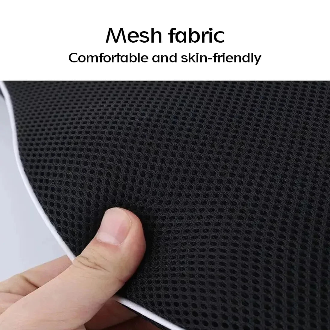 Memory Foam Seat & Lumbar Support Cushion – Ergonomic Backrest Pillow for Office Chair, Car & Home.