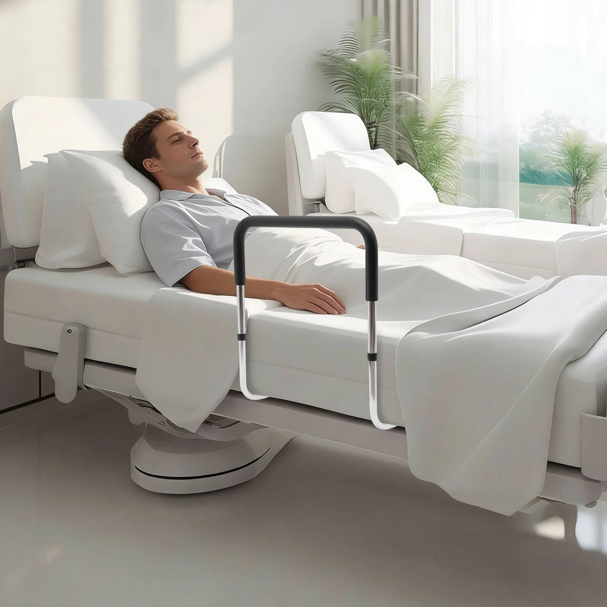 Height Adjustable Bed Rail.