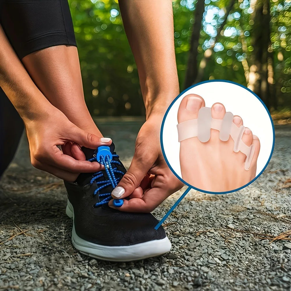 Silicone Toe Separators & Gel Bunion Cushions – Comfortable Toe Spacers for Men & Women.