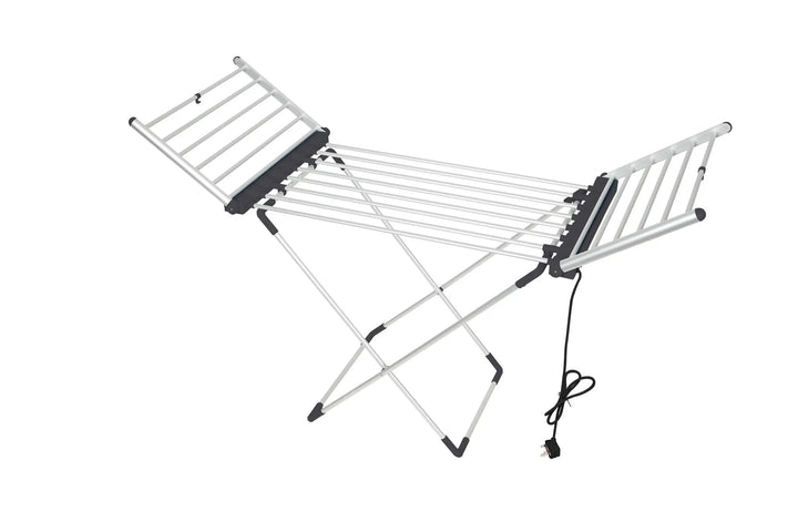 Large Heated Clothes Airer with Timer – Fast Drying, Energy-Efficient, Foldable Electric Clothes Drying Rack.