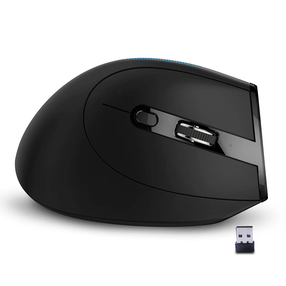 Ergonomic Vertical Wireless Mouse – F-36A, 2400 DPI Adjustable & Rechargeable.