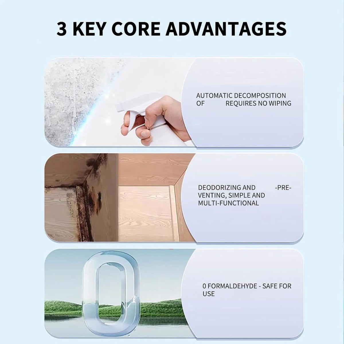 Wall Mold Remover Spray – Powerful Mould & Mildew Cleaner for Walls, Bathrooms, Tiles, Grout & Household Surfaces.