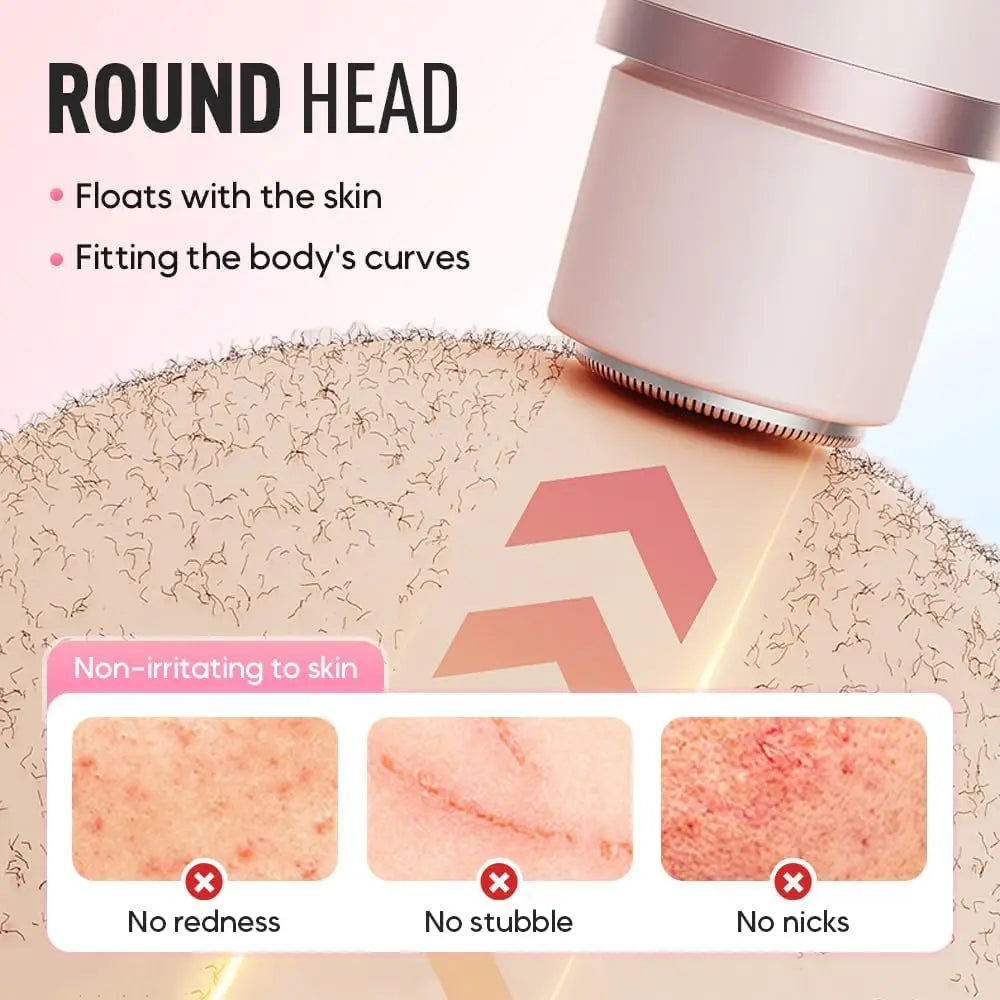 Double-Head Electric Epilator for Women – USB Rechargeable Body Hair Remover & Gentle Bikini Trimmer.