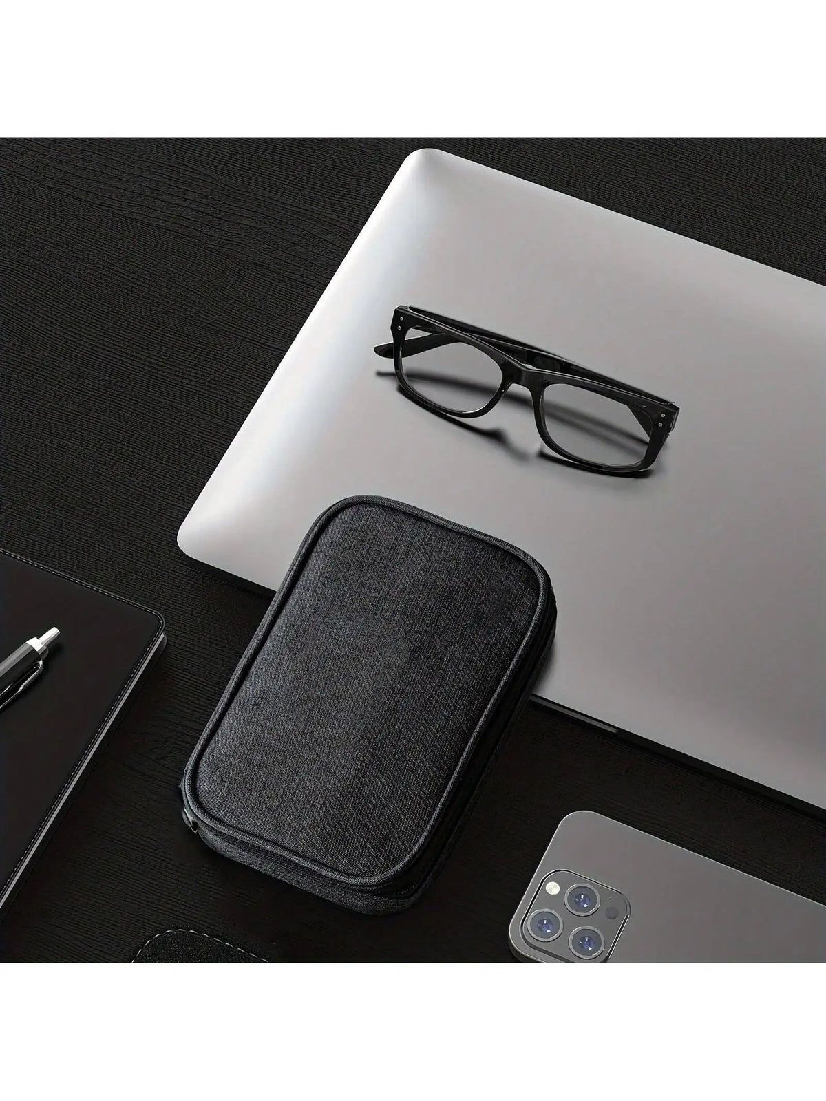 Weekly Pill Organizer 4 Times a Day with a Business Stylish Bag, Portable Pill Box 7 Day with 28 Compartments .