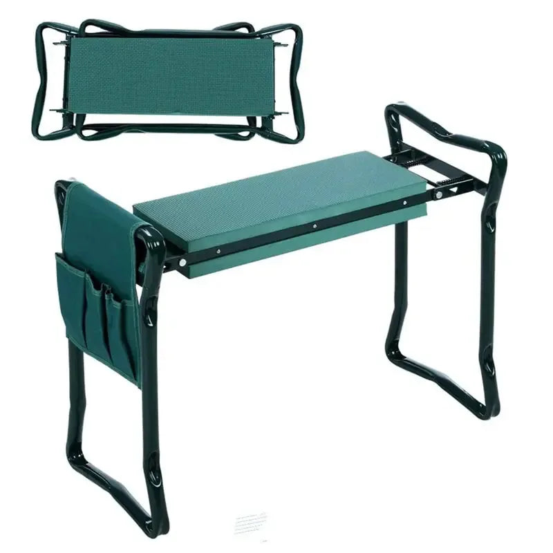 Foldable Garden Kneeler & Seat – Heavy-Duty Gardening Bench with Padded Kneeling Pad.
