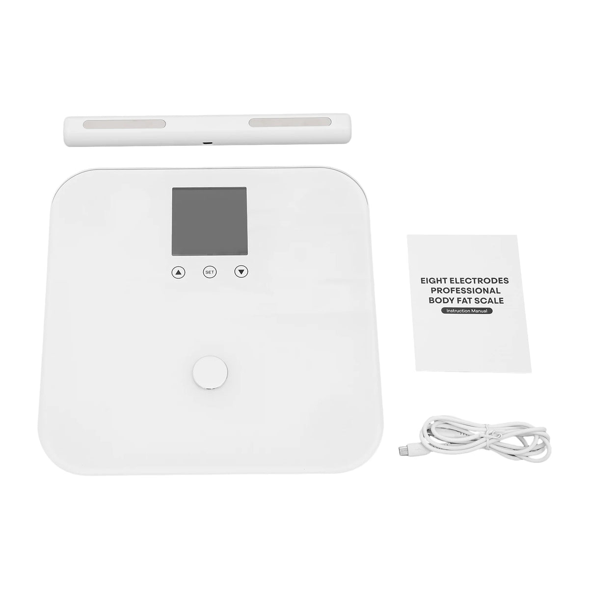 Smart 8-Electrode Body Fat Scale – 28-Data Body Composition Monitor, LCD Display.
