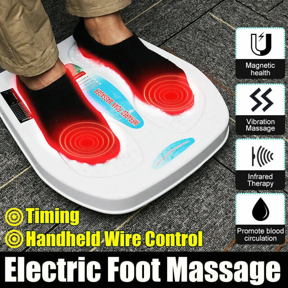 Infrared Heated Foot Massage Mat – Vibrating Acupoint Foot Massager.