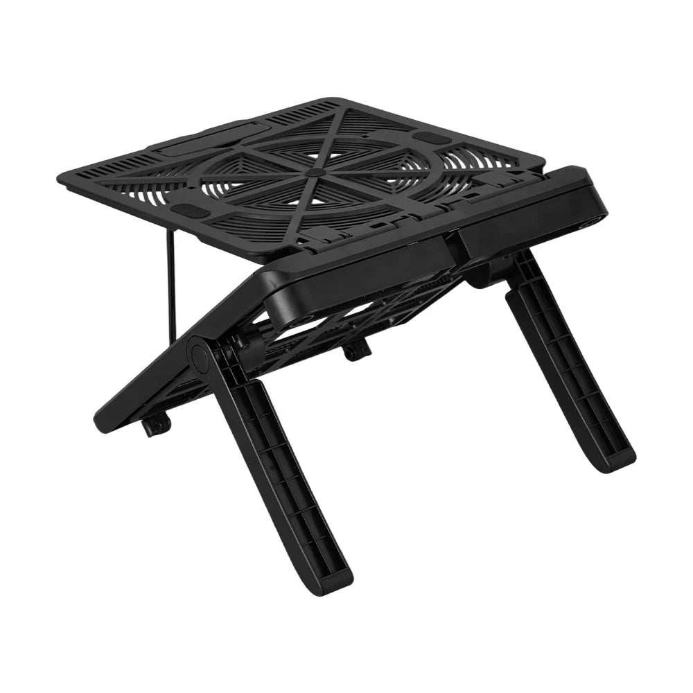 Adjustable Laptop Riser Stand – Height-Adjustable Holder for 12–17" Laptops, Tablets & Phones.