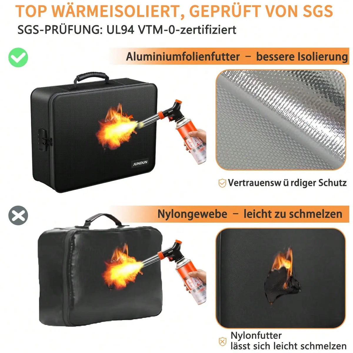 Fireproof Document Box with Lock – 3-Layer Water-Resistant File Organizer for Home & Office.