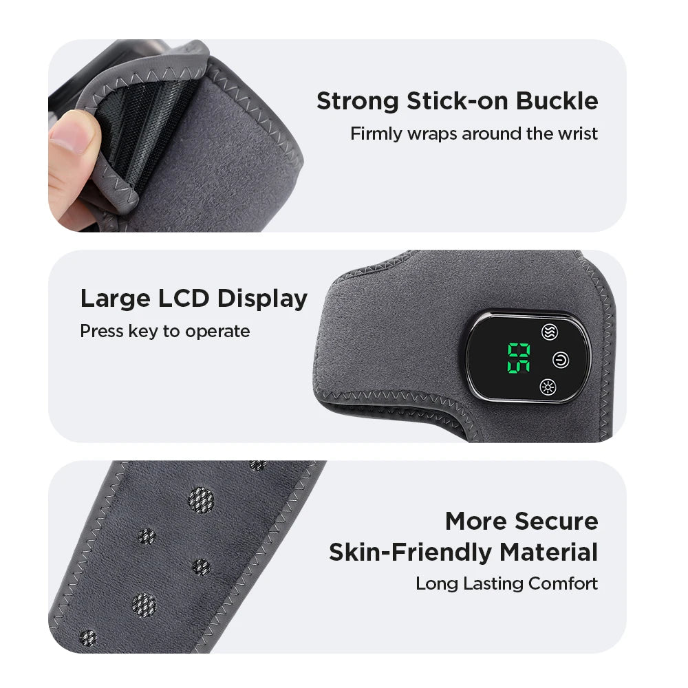 Electric Heated Ankle & Foot Massager with Vibration & Hot Compress
