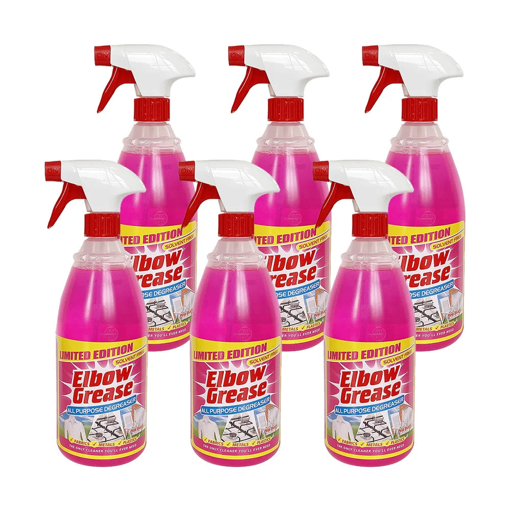 Elbow Grease All-Purpose Degreaser Pink Blush 1L – Limited Edition Solvent-Free Multi-Surface Cleaner.