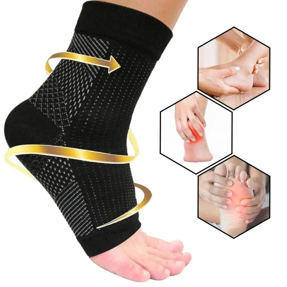 3 Pairs of Compression Socks with Arch & Heel Support.