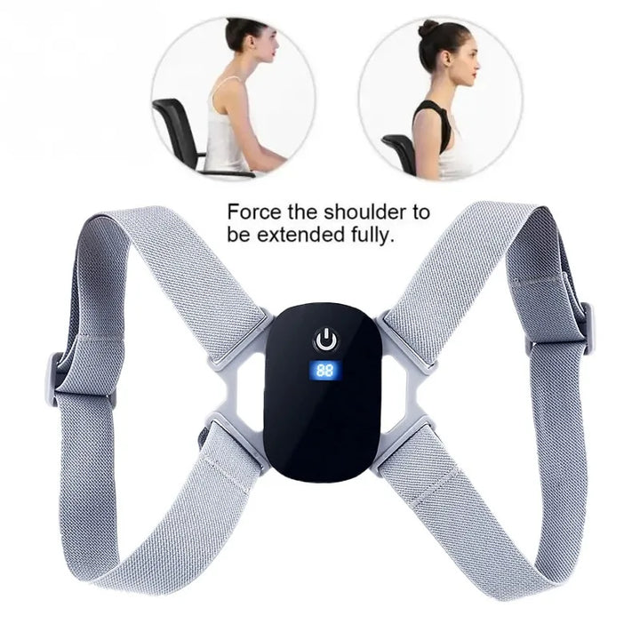 Smart Posture Corrector with Vibration Reminder – Adjustable Back Support Belt for Adults & Kids, Home & Office.