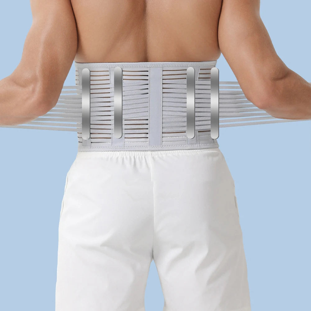 Adjustable Lumbar Support Belt – Ergonomic Lower Back Brace & Spine Support Corset for Men & Women.