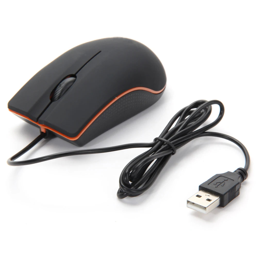 USB Wired Optical Mouse – 1200 DPI Ergonomic 3-Button Mouse for PC & Gaming.