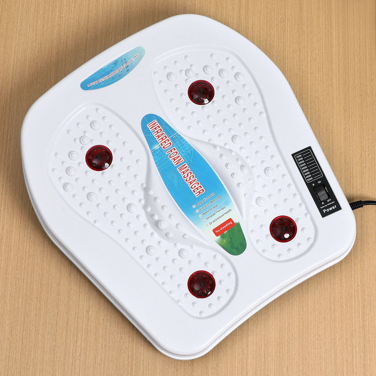 Vital Leg. Electric Foot Massager with Heat & Vibration – Infrared Foot Relaxation Device.