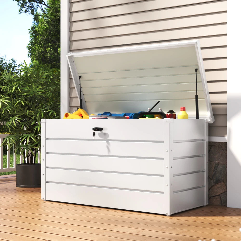 Weather-Resistant Resin Deck Storage Box – Outdoor Patio & Garden Storage.