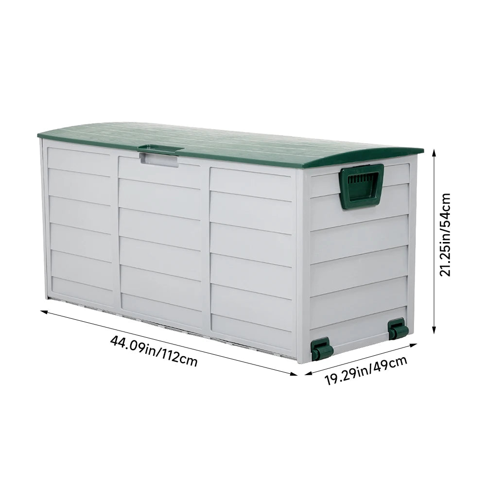 Outdoor Garden Plastic Storage Trunk – Weather-Resistant Storage Box.
