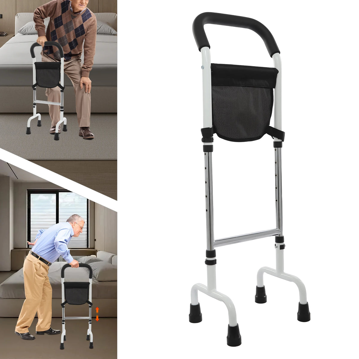 Adjustable Standing Aid Rail – Mobility Support Handle for Seniors & Adults.