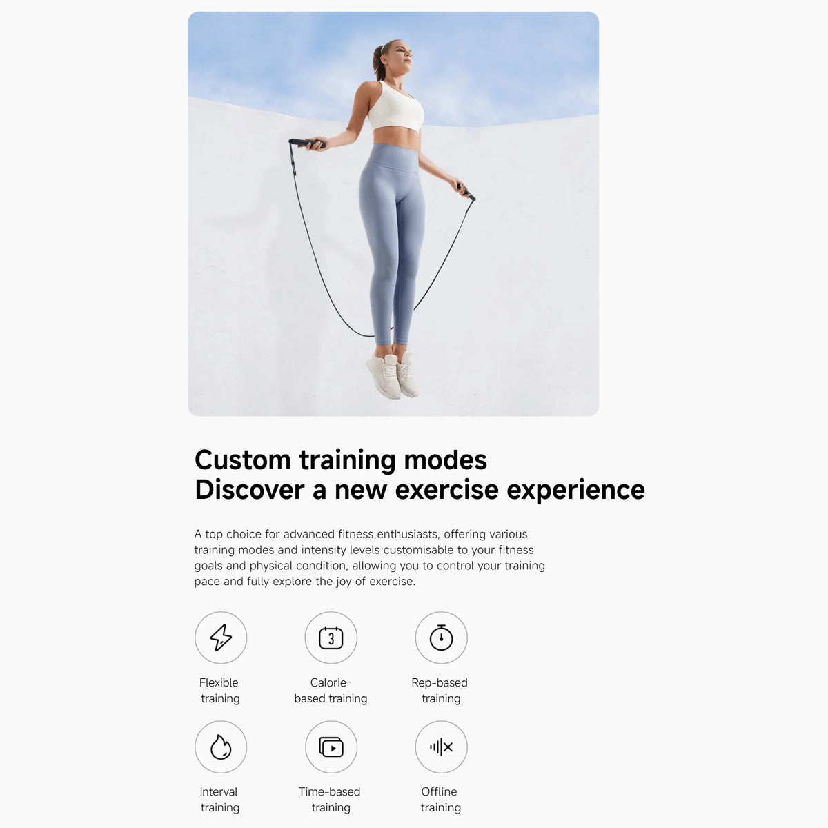 Smart Jump Rope – Corded & Cordless Modes, App Connectivity, Adjustable Calorie Tracking & Fitness Training.