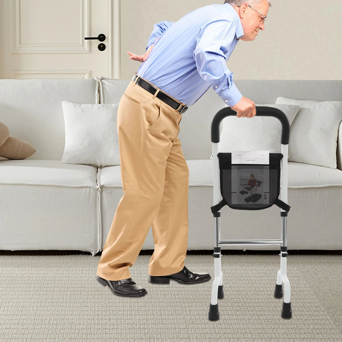 Adjustable Standing Aid Rail – Mobility Support Handle for Seniors & Adults.