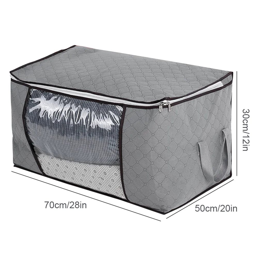 3-Piece Large Storage Bags – Non-Woven Clothes, Quilt & Moving Organiser Bags.