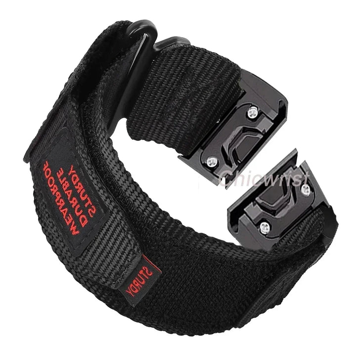 Sports Nylon Loop band for Garmin Watch Tactix 7Pro Fenix 7X 6X 7 5 6 Pro 5X Plus 3 3HR Bracelet for Garmin Band 26mm 22mm Strap