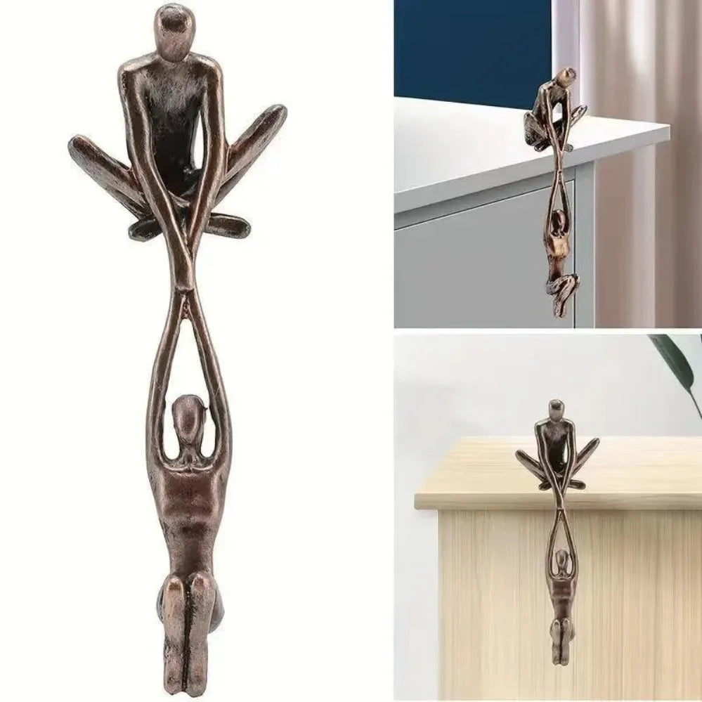 Man Lifting Woman Couple Figurine – Romantic Dancing Couple Sculpture, Creative Lover Statue for Home, Office, Desk & Shelf Décor.