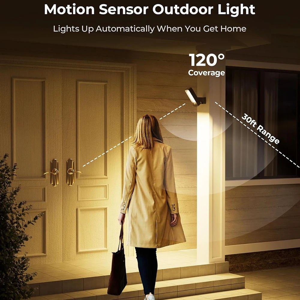 Wireless PIR Motion Sensor Wall Light – USB Rechargeable LED Lamp.