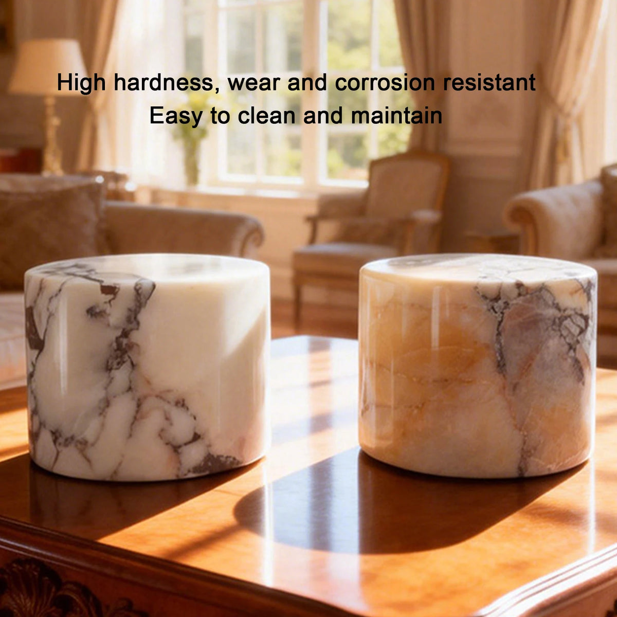 Marble Rechargeable Night Light – Type-C Desk Lamp with Adjustable Light Modes.