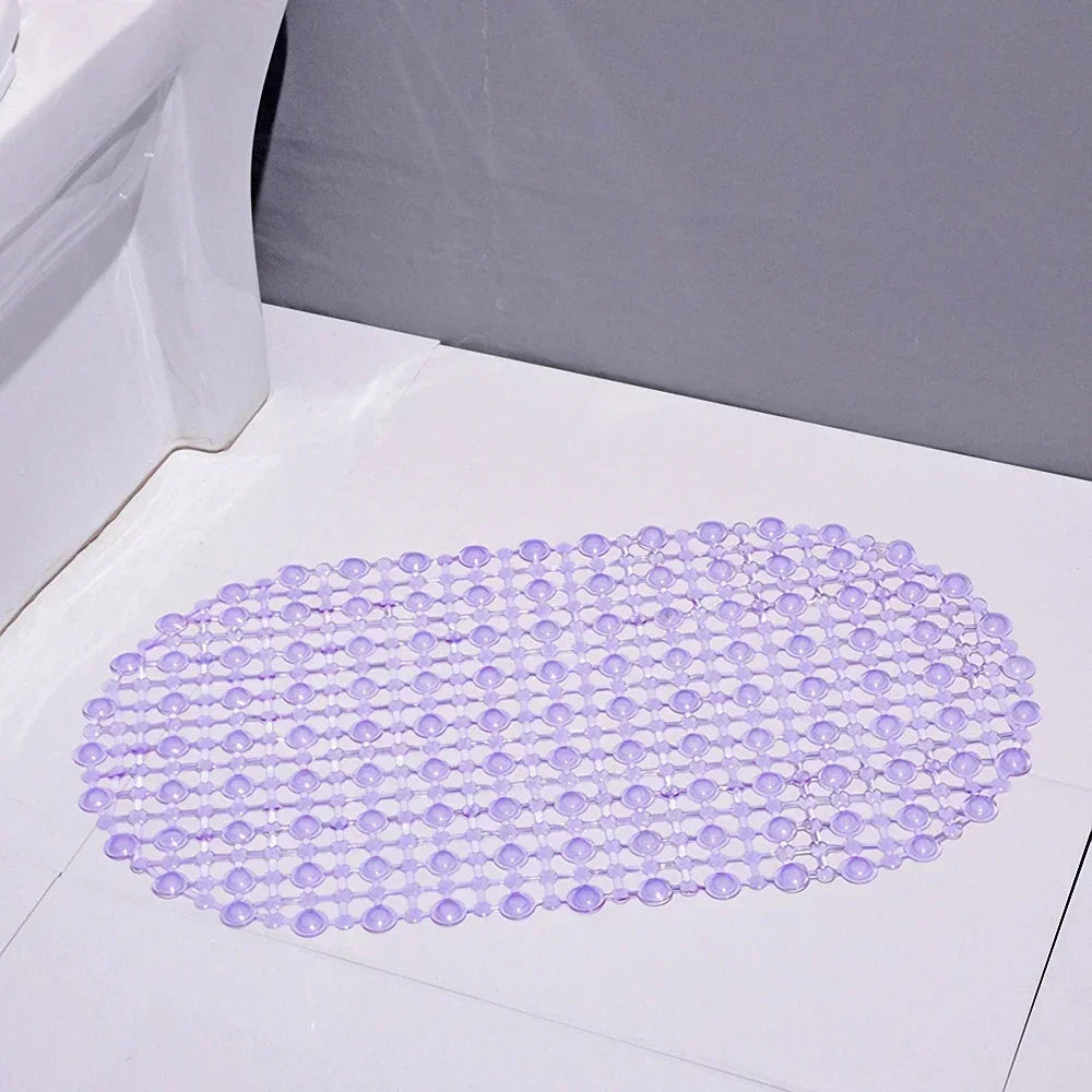Anti-Slip Bath Mat – Soft Shower & Massage Floor Rug with Suction Cups.