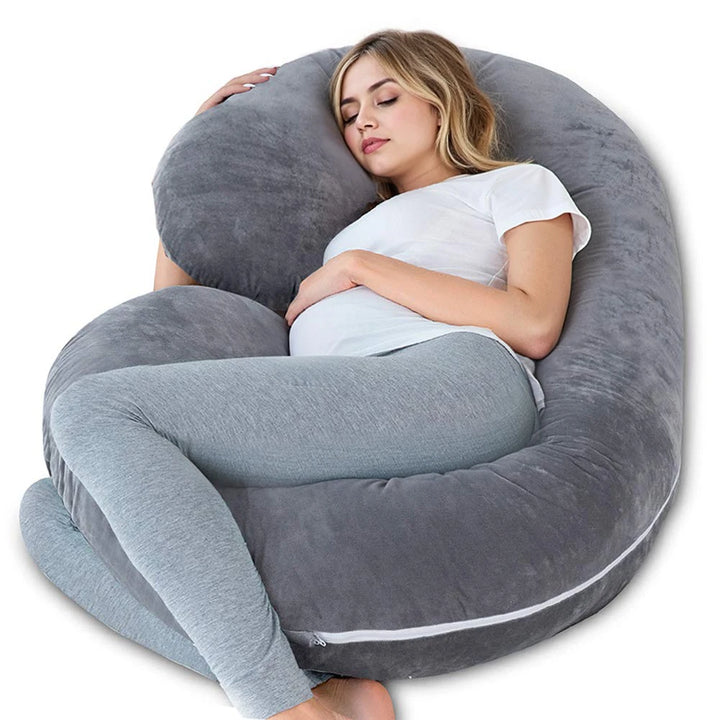 55-Inch C-Shaped Pregnancy Pillow.