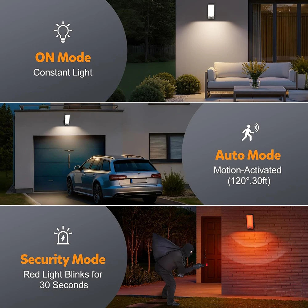 Wireless PIR Motion Sensor Wall Light – USB Rechargeable LED Lamp.