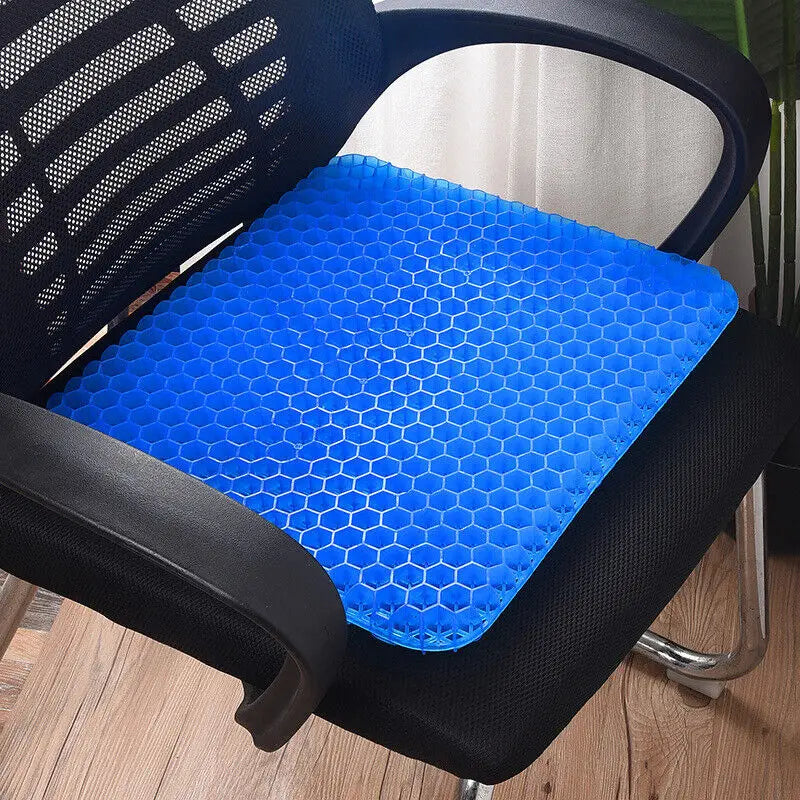 Premium Honeycomb Gel Seat Cushion – Ergonomic Cooling Pressure-Relief Pad.