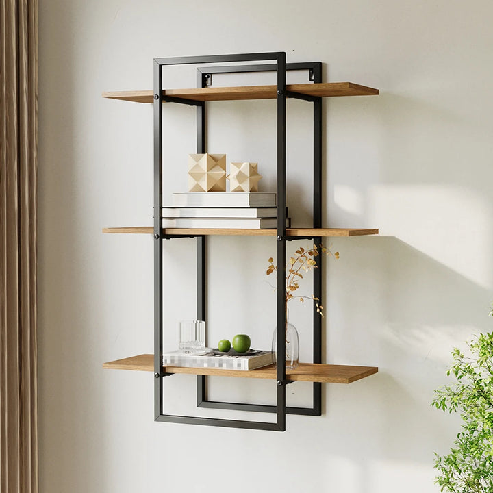 Voltsify 3-Tier Modern Wall-Mounted Floating Shelves.