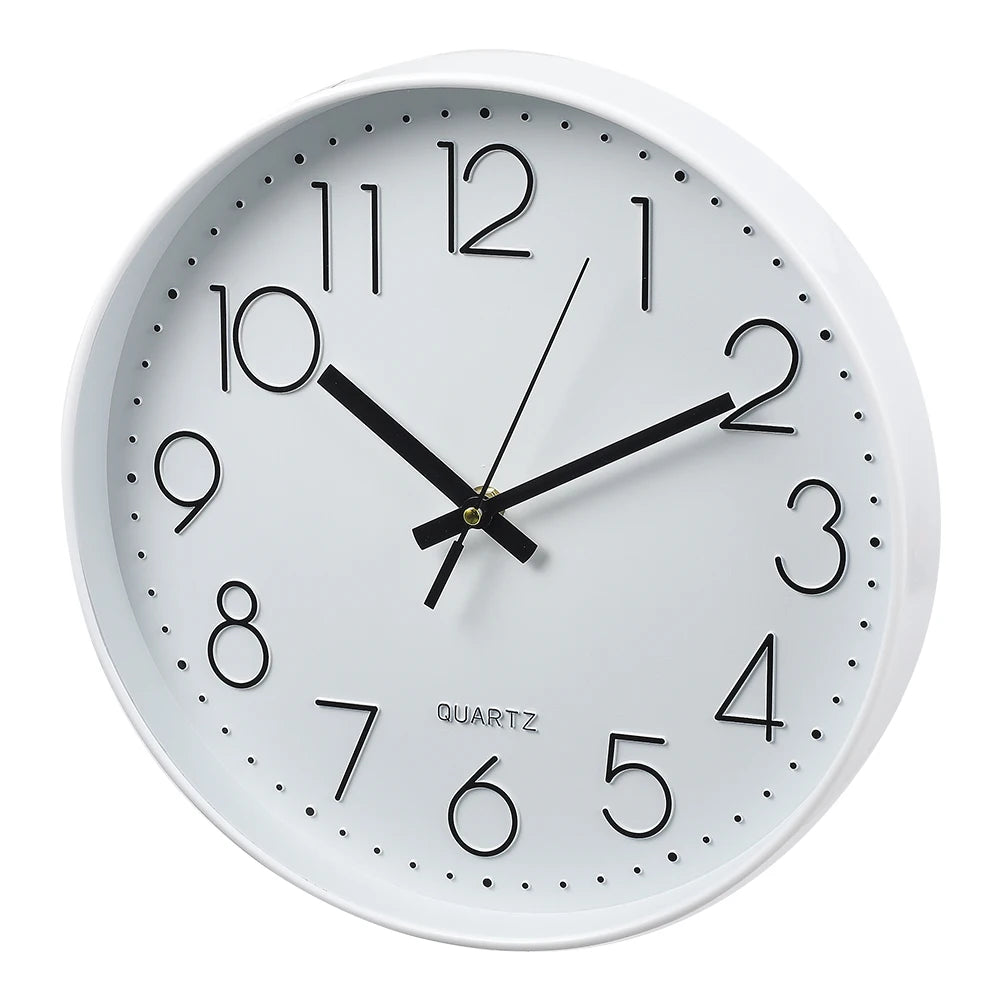 12-Inch Non-Ticking Wall Clock.