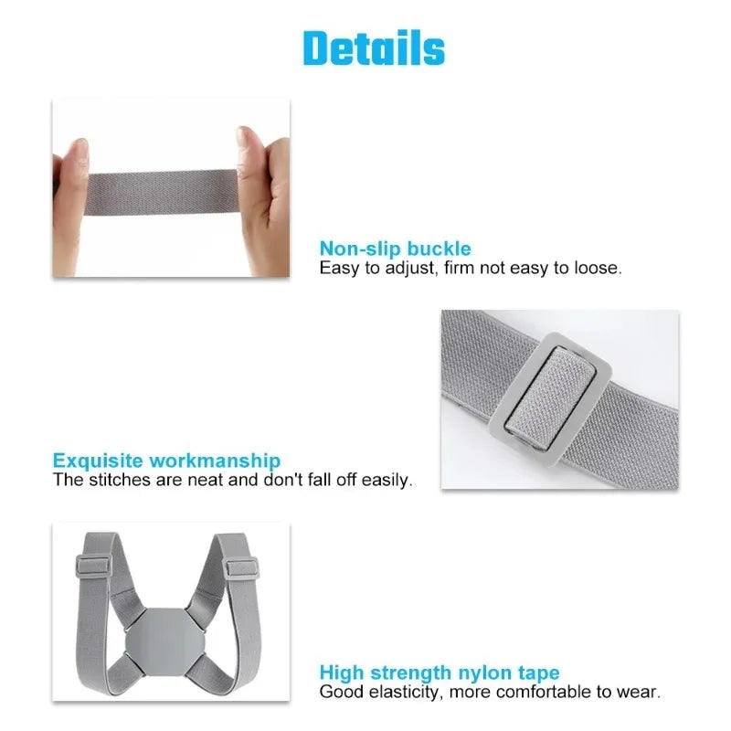 Smart Posture Corrector with Vibration Reminder – Adjustable Back Support Belt for Adults & Kids, Home & Office.