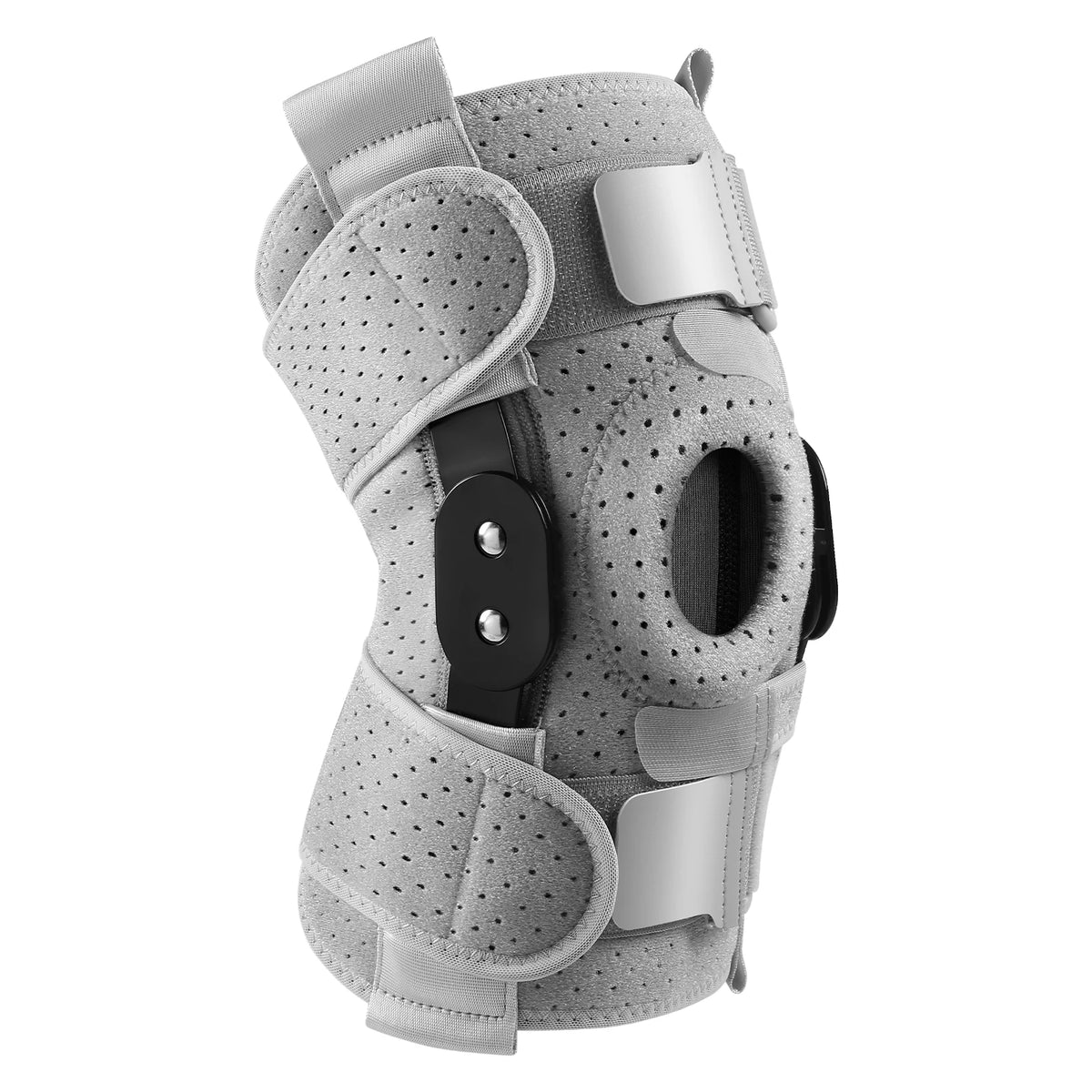 Hinged Knee Brace with Side Stabilisers & Patella Gel Pads.