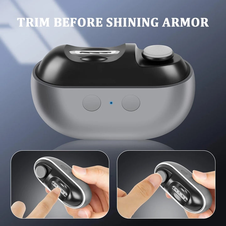 Electric Nail Clippers – Automatic Smart Toenail Trimmer with LED Light for Thick Toenails, Seniors & Adults.