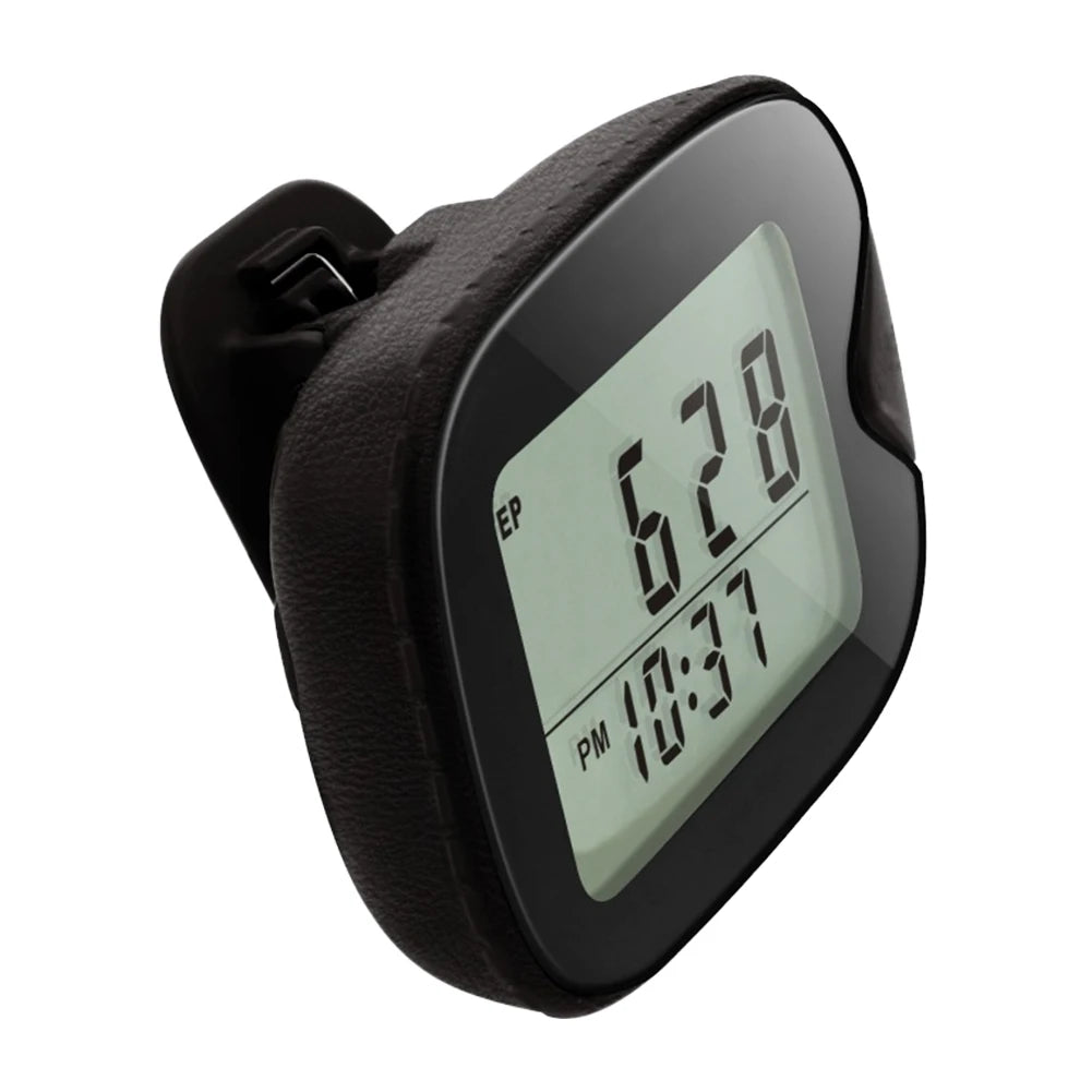 Clip-On Walking Pedometer – Portable Step Counter with LCD Display for Walking & Running.