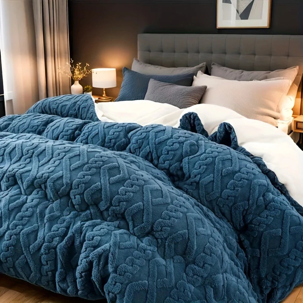 Winter Milk Velvet Comforter – Thick & Warm Anti-Static Blanket, Cozy Heavyweight Bedding.