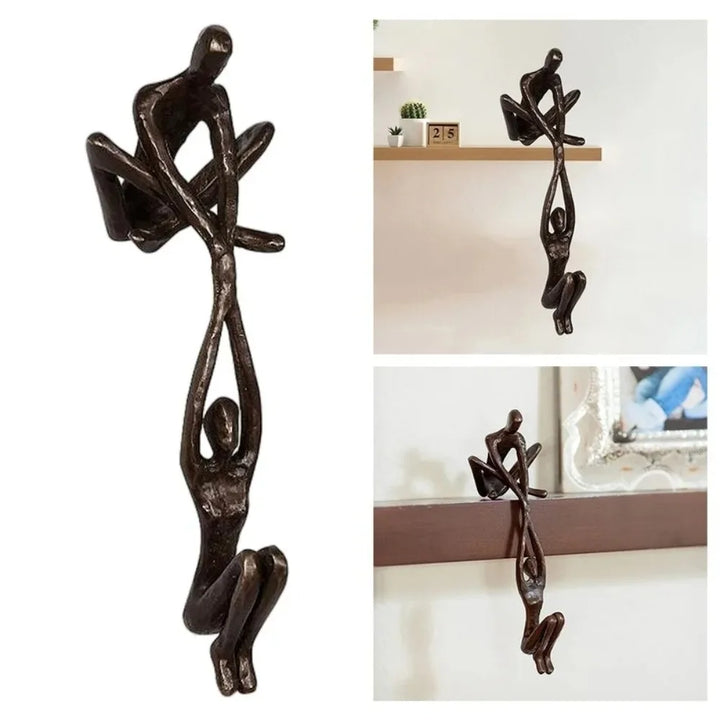 Man Lifting Woman Couple Figurine – Romantic Dancing Couple Sculpture, Creative Lover Statue for Home, Office, Desk & Shelf Décor.