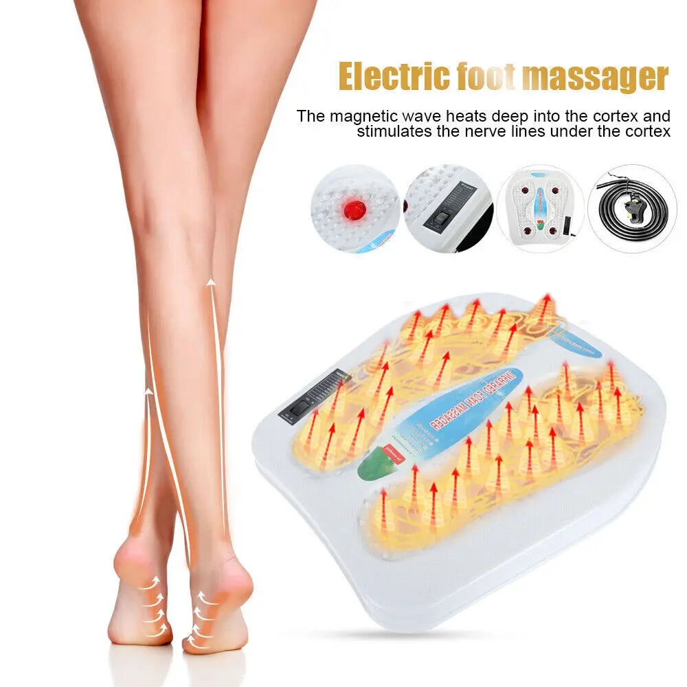 Infrared Heated Foot Massage Mat – Vibrating Acupoint Foot Massager.