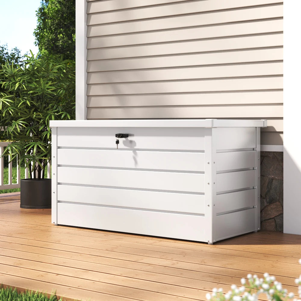 Weather-Resistant Resin Deck Storage Box – Outdoor Patio & Garden Storage.
