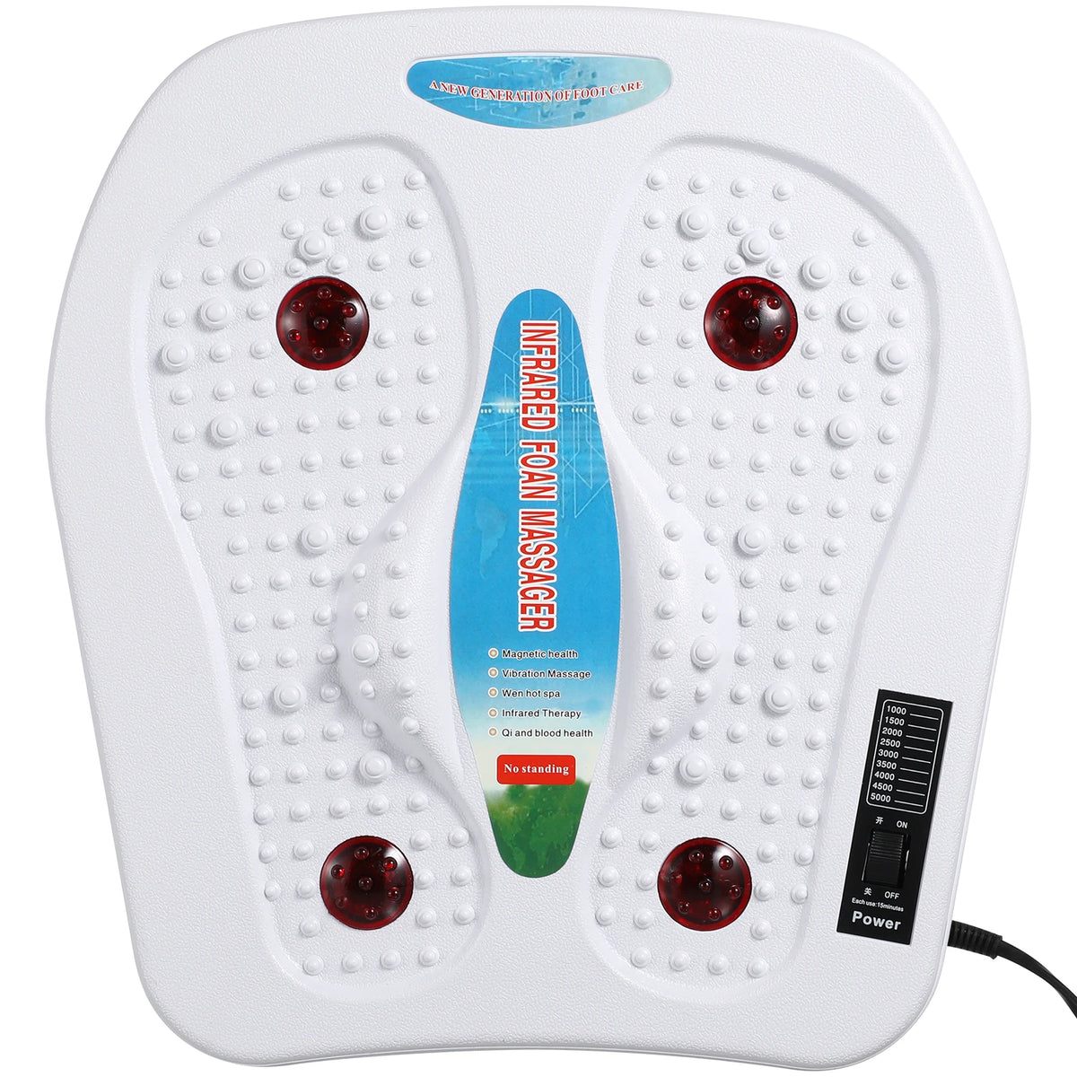 Vital Leg. Electric Foot Massager with Heat & Vibration – Infrared Foot Relaxation Device.