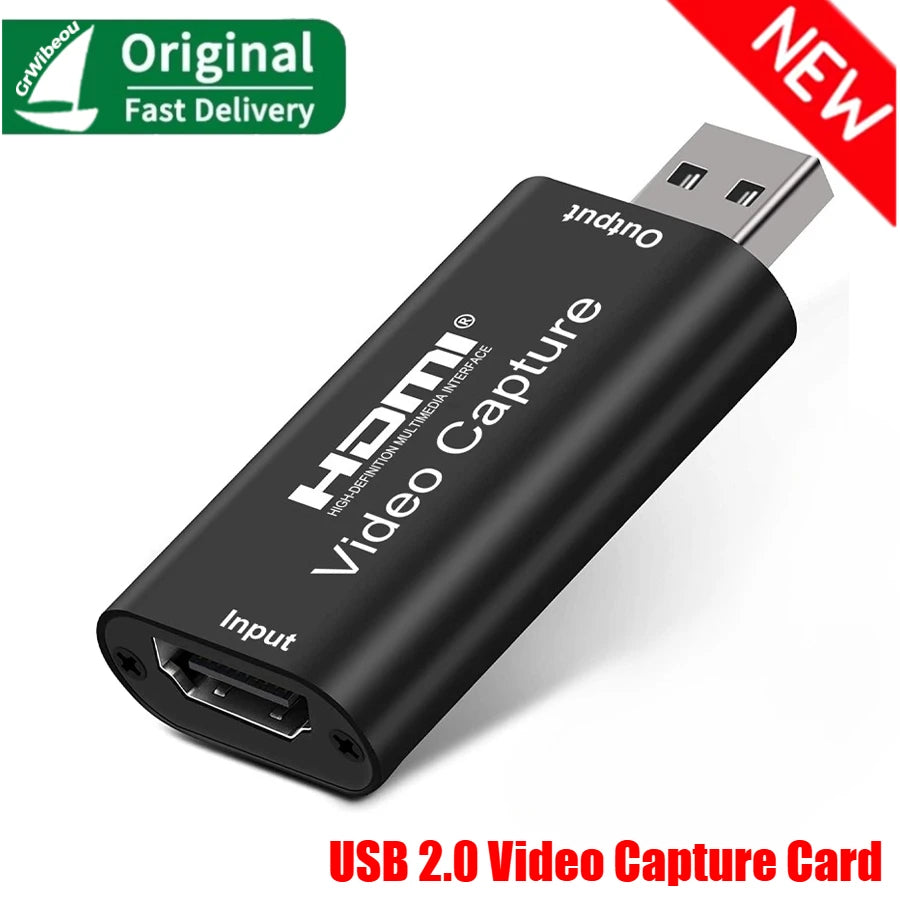 USB 3.0 Video Capture Card 4K 1080P USB 2.0 HDMI Game Grabber Box for PS4 DVD Camera PC Recording Placa De Video Live Streaming